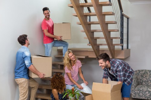 Careful loading of furniture and boxes for a home move