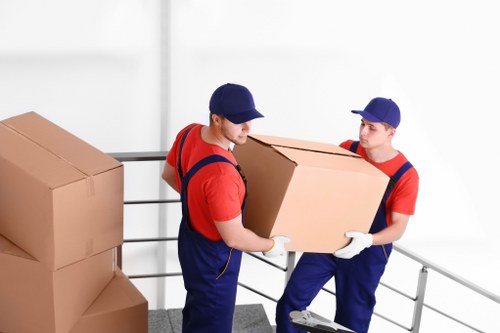 Removal team helping with a home move in Finsbury Park