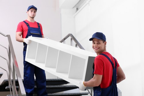 Commercial moving team coordinating an office relocation in Finsbury Park