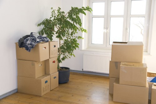 Local removal van servicing flats near Finsbury Park