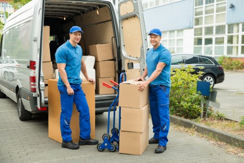 Furniture pick-up van and loading process serving Finsbury Park customers