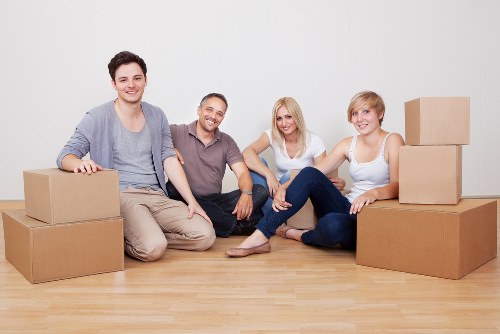 Moving team handling a property move in Finsbury Park